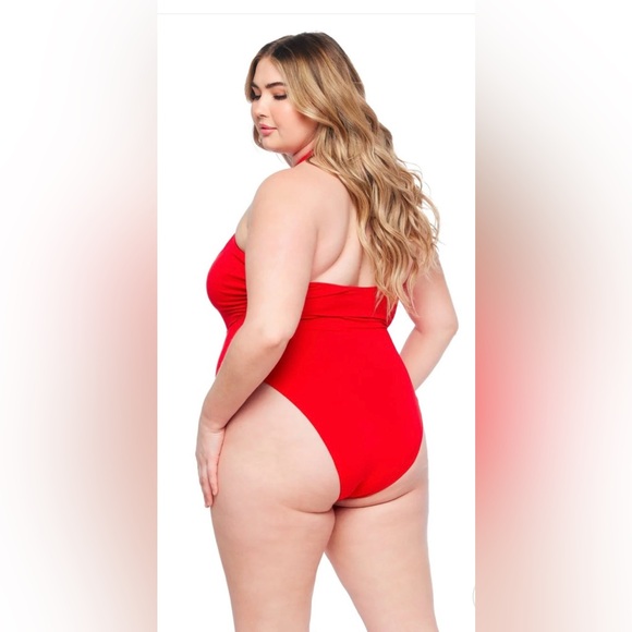 JMP The Label Red Swimsuit     NEW w/out Tags!             SIZE XXXL - Picture 5 of 12